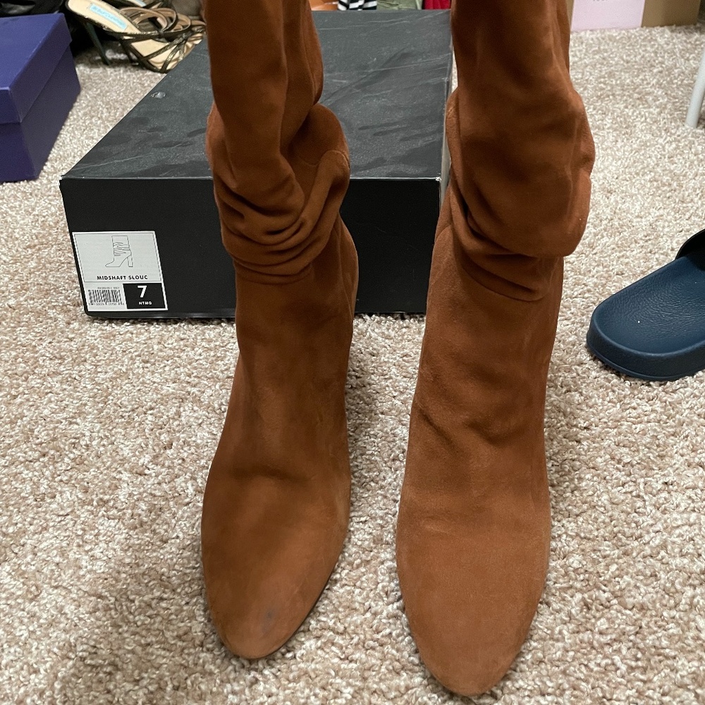Banana Republic - Midshaft Suede Slouchy Boot